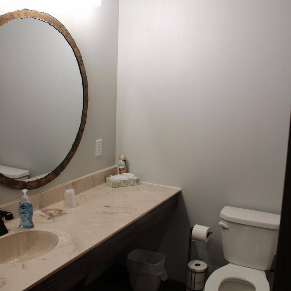 A private bathroom in the lodge
