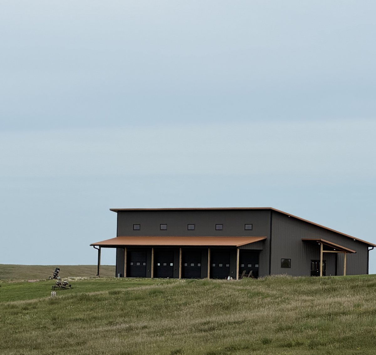 The Range building on the hill at Bolton Ranch